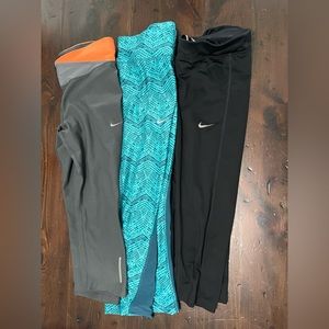 3 pair of Nike dri-fit capris